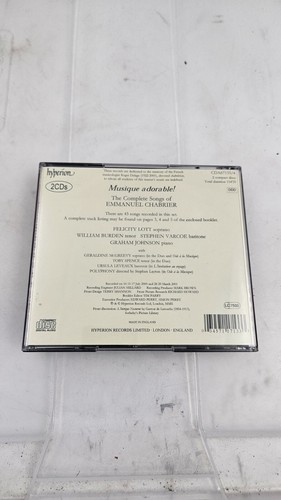 CD Box Set BRAND NEW Hyperion French The Songs of Emmanuel Chabrier Classical - Picture 2 of 2