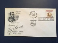 ICOLLECTZONE US 1117 Lajos Kossuth FDC First Day Covers  (E100)