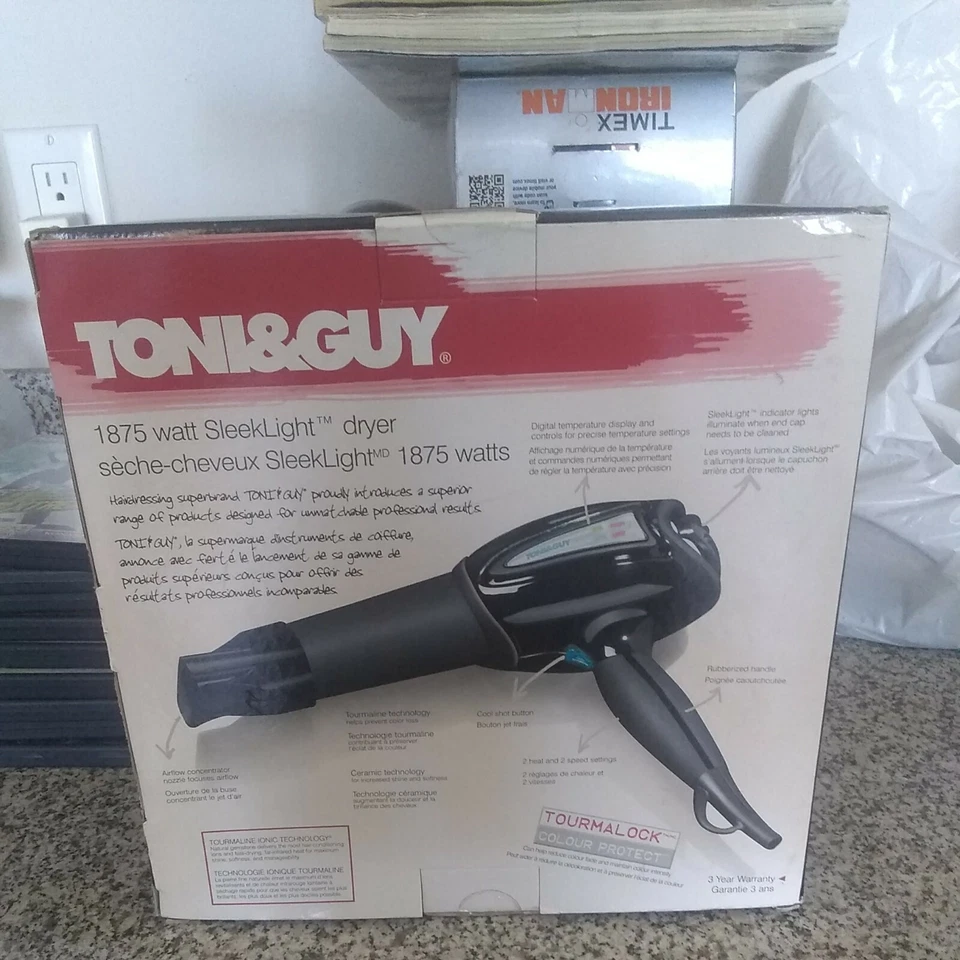 Toni & Guy 1875 vatios elegante secador ligero Foto 3 de 4