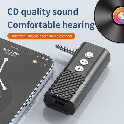 3-in-1 Wireless Bluetooth ABS 5.3 Transmitter Receiver Adapter Audio Black - Picture 18 of 19