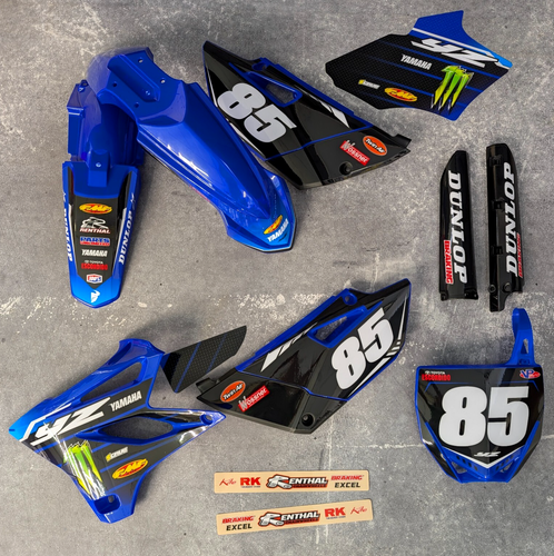 Plastics + Graphics Yamaha YZ 85 2019-2021 Restyle | Custom race number ...