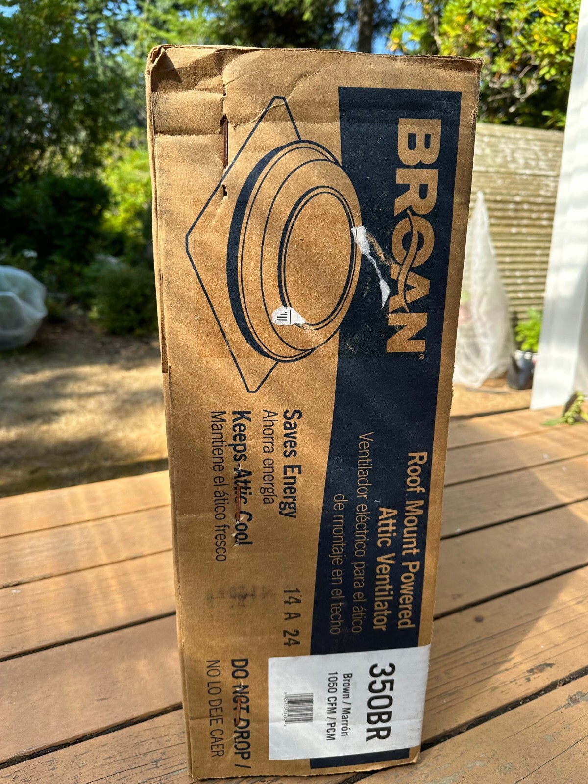 BROAN NUTONE 350BR Roof Mount Powered Attic Ventilator Low Profile Brown  NIB | eBay