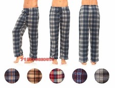 New Mens Plaid Fleece Pajama Pant Lounge Pants Size S M L XL XXL