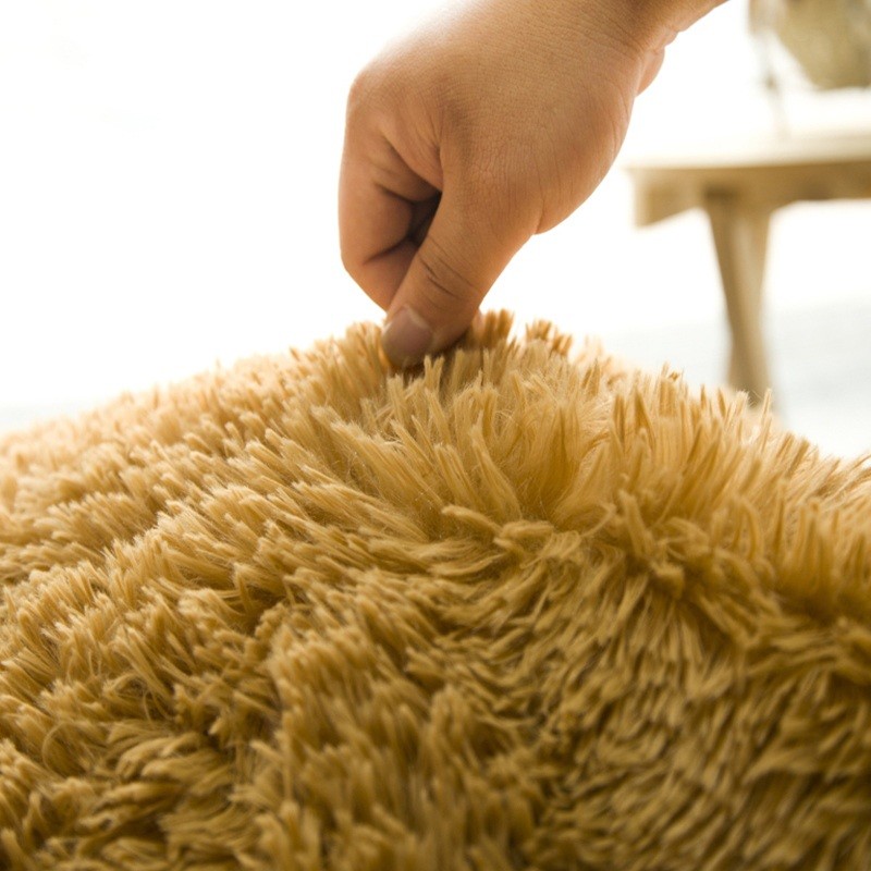 Shaggy Fluffy Rugs Anti-Skid Area Rugs Dining Room Carpet Home Bedroom ...