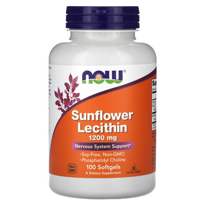 Sunflower Lecithin, 1,200 mg, 100 Softgels