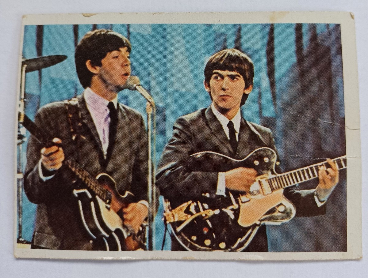 ビートルズ　TOPPSトレーディングカード「Beatles Diary 」 Beatles Diary Cards #36A Paul and George TOPPS TCG Verbiage