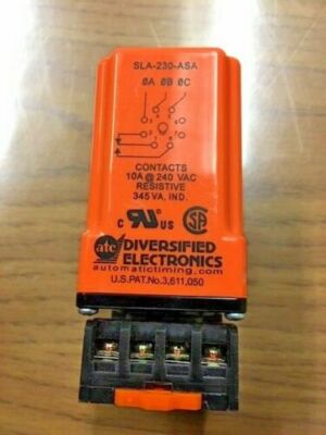 Diversified  SLA-230-ASA Phase Sequence  Loss Monitor 190-170VAC WITHOUT SOCKET
