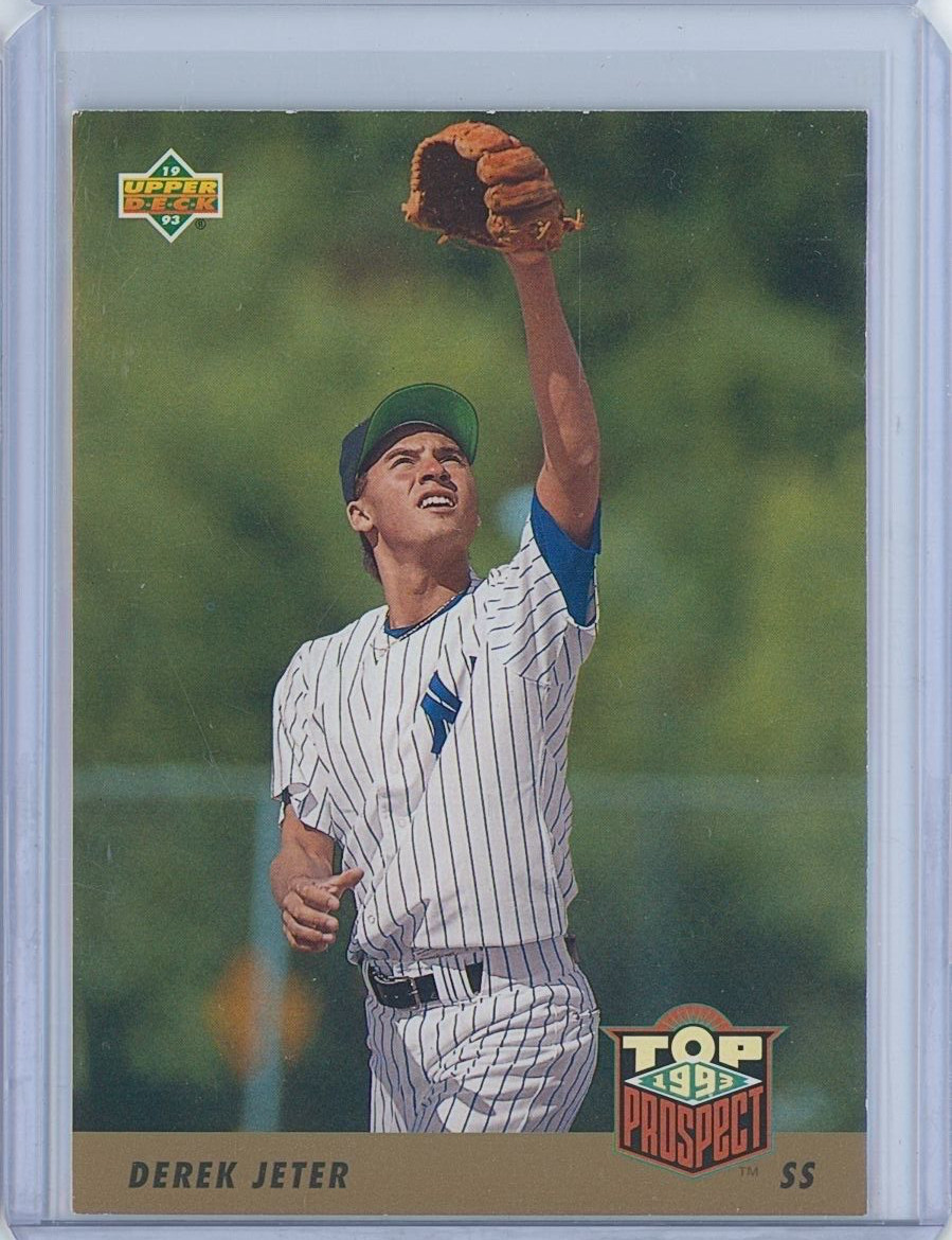 DEREK JETER *ROOKIE CARD (RC)* 1990 Upper Deck Top Prospect #449