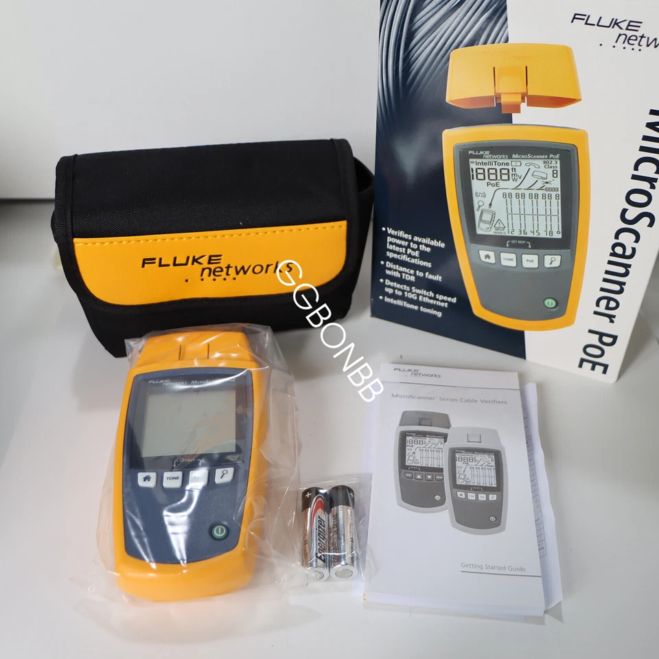 Fluke Networks MicroScanner Network Cable Verifier & PoE Tester MS-POE - Image 2 of 3