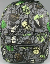  UNIVERSAL MONSTERS HORROR ICONS FAUX LEATHER ADJUSTABLE MINI BACKPACK NEW TAGS 
