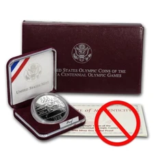 (1) 1995 P Olympic Track & Field $1 Commemorative Proof Silver Dollar w/Box