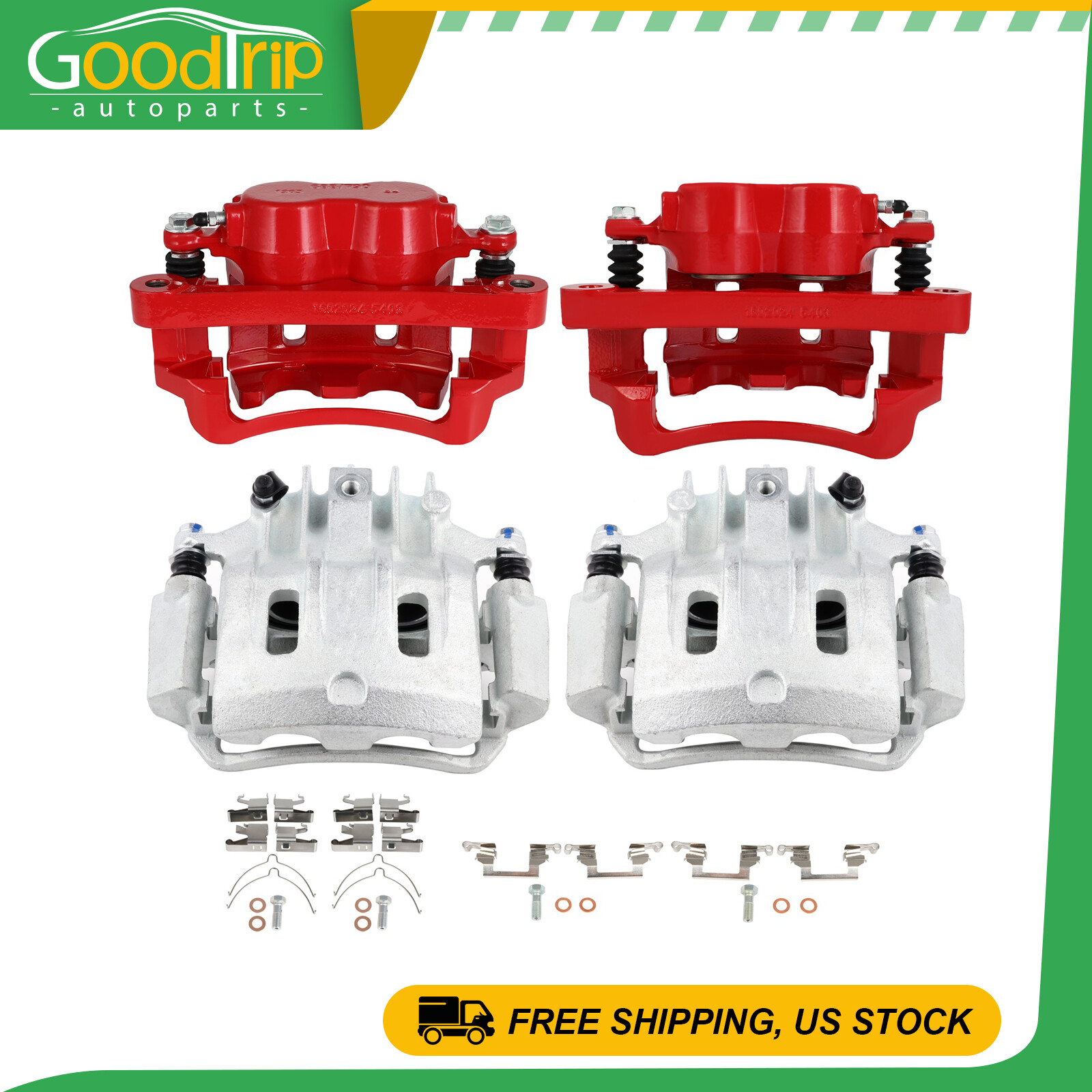 Fits 00-05 Ford Excursion 99-04 Ford F-250 Super Duty Brake Calipers Front Rear