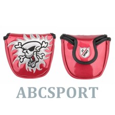 1pc Skull Golf Mallet Putter Head Cover with Magnetic Closure