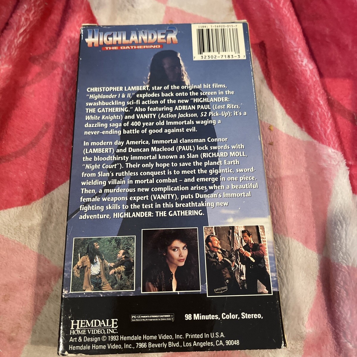 HIGHLANDER The Gathering VHS Promo Christopher L. 1993. Rare Promo