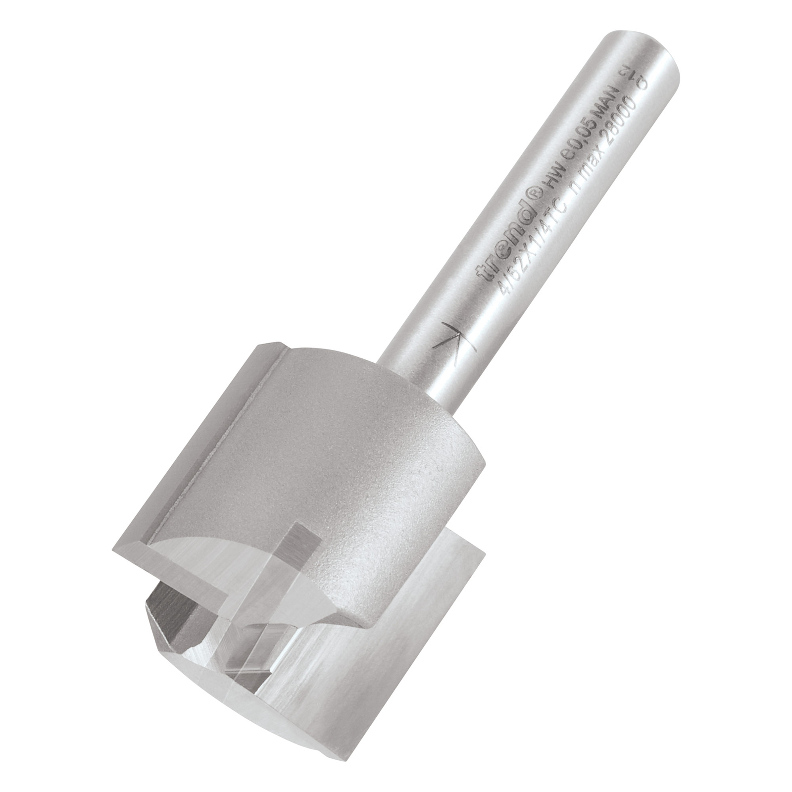 Trend Professional 4/62X1/4Tc Two Flute Cutter 21Mm Diameter - 1/4 Shank