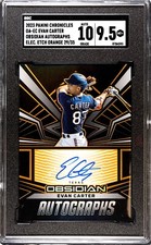 2023 Chronicles Evan Carter Obsidian SGC 9.5 w/10 Auto Electric Etch Orange /35