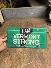 Original Hurricane Irene I Am Vermont Strong VT Vanity License Number Plate Tag
