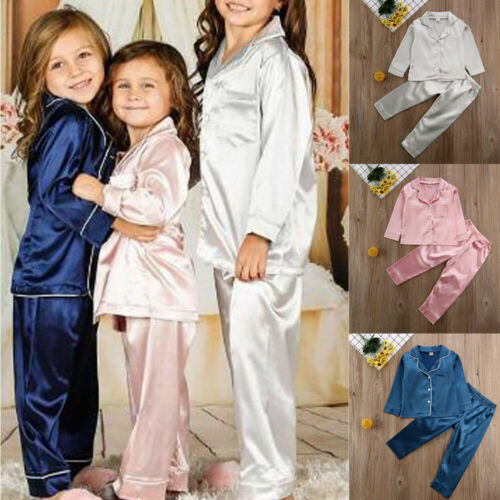 2pcs For Kids /Baby Boys Girls Clothes Top+ Pants Baby Pajamas Sleepwear - Picture 2 of 6
