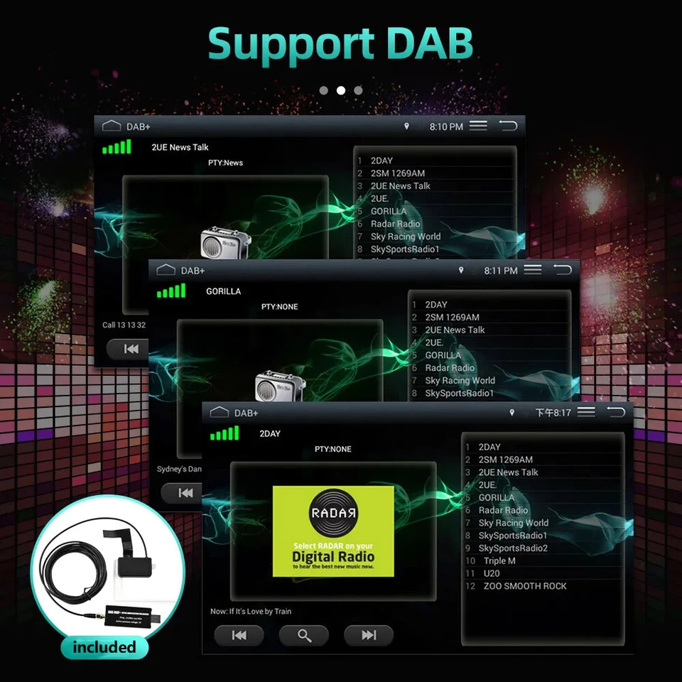 DAB+ Android15 Autoradio CarPlay Für Opel Astra H Corsa C D Zafira B GPS Navi BT - Bild 4 von 4