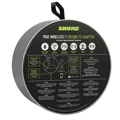 SHURE Black RMCE-TW2 Wireless Secure Fit Adapter: Wireless