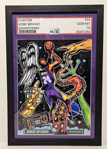 SLABBED DOWNTOWN!  Limited Edition /100 - Artwork - KOBE BRYANT LAKERS