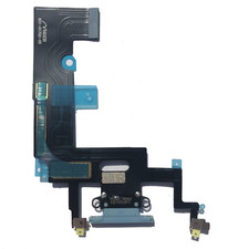 OEM Charger Charging Port Dock Flex Cable Mic Replacement for iPhone XR Blue