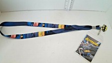 DC Comics BATMAN Lanyard WITH Badge Holder  Logo Charm - Bioworld