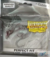 100 Dragon Shield STANDARD CLEAR PERFECT-FIT SIDELOAD SLEEVES CARD SLEEVES MTG
