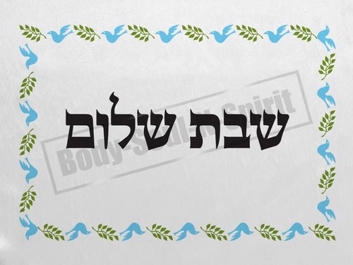 Jom SHABBAT Shalom gutes Jahr Halah Shabbos Taube Challah Abdeckung Israel jüdisch - Bild 7 von 8