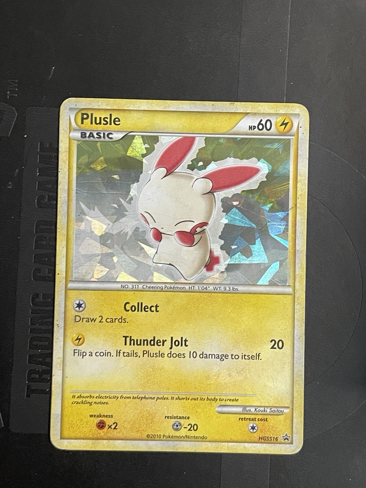 Plusle HGSS16 Cracked Ice Holo Black Star Promo Pokemon TCG MP