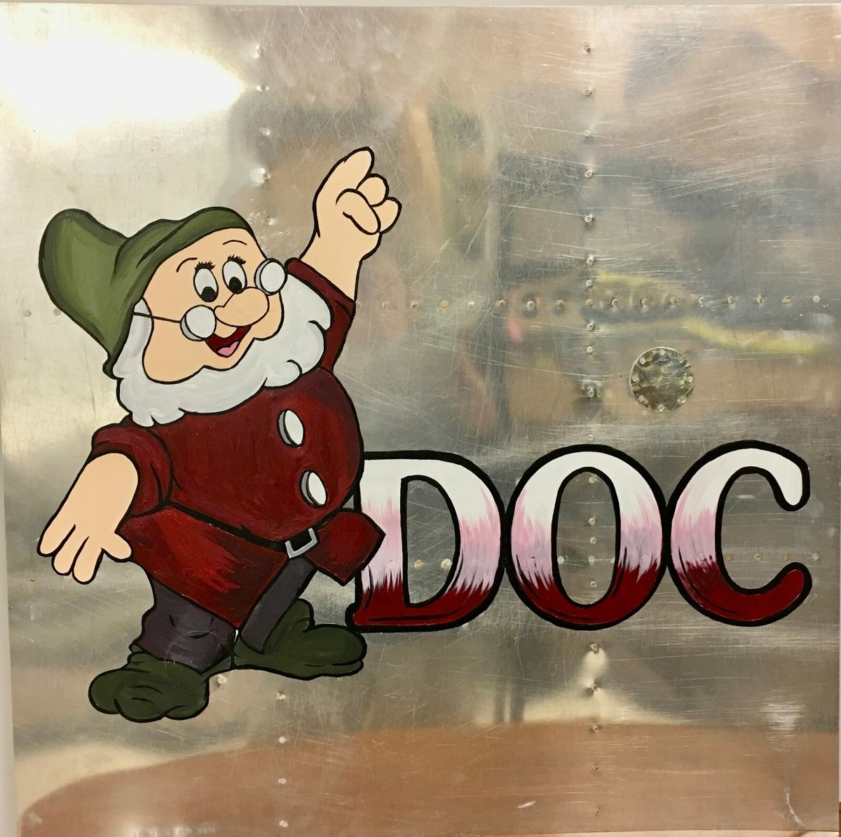 Nose Art Panel Doc of the Seven Dwarfs, Boeing B-29 Superfortress 