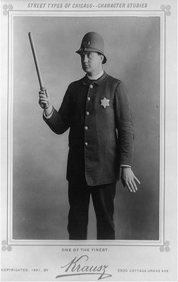 Photo:Street types of Chicago - Character Studies: Policeman c1891
