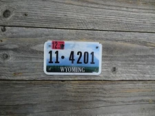 Wyoming Motorcycle license plate MINT Motorcycle BLOW OUT SALE $2.49!!!!!