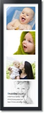 ArtToFrames Collage Mat Photo Picture Frame  4 8x10" Openings in Black 2131