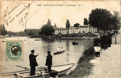Joinville-le-Pont - Usine Pathé - Carte postale ancienne et vue d'Hier