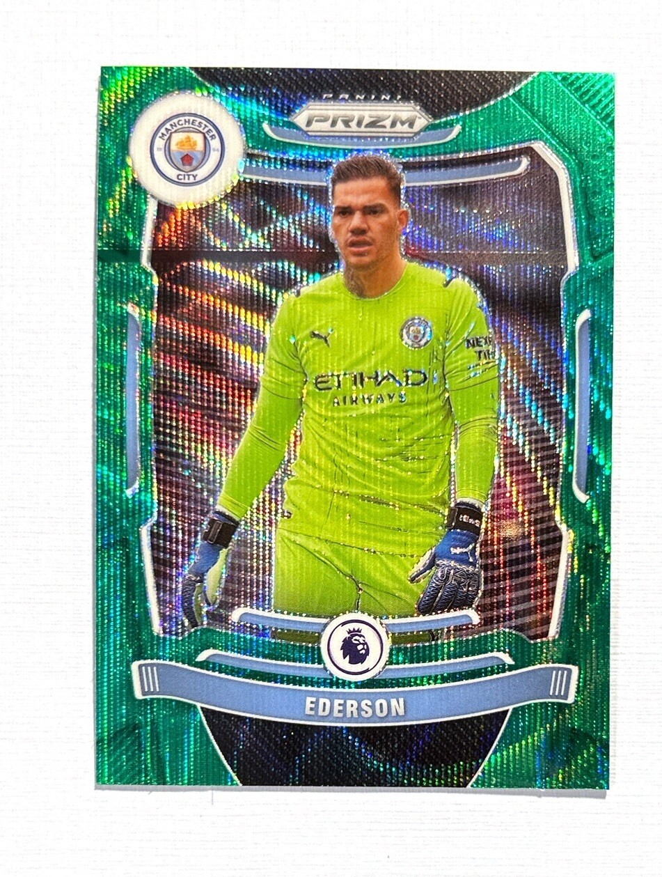 Ederson ~ 2021-22 Panini Prizm Premier League ~ Green Wave Prizm #1