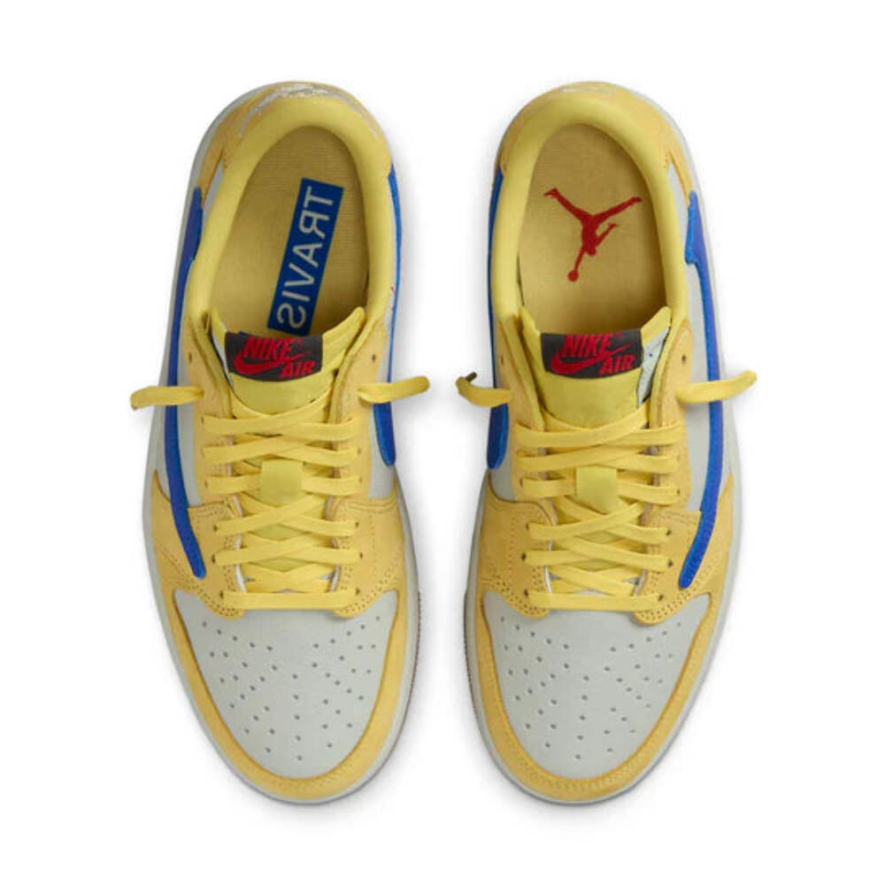 ナイキTravisカナリー状態良好サイズ27.5 DZ4137 700 Air Jordan 1 Retro Low OG SP Travis Scott Canary