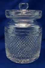 Tipperary Irish Crystal Kingston Biscuit Jar w/ Lid, 7" x 5"
