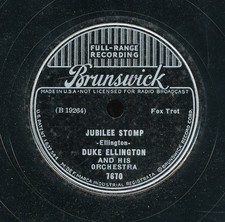 78tk-Jazz-BRUNSWICK 7670-Duke Ellington-(Jubilee Stomp/Take it Easy)