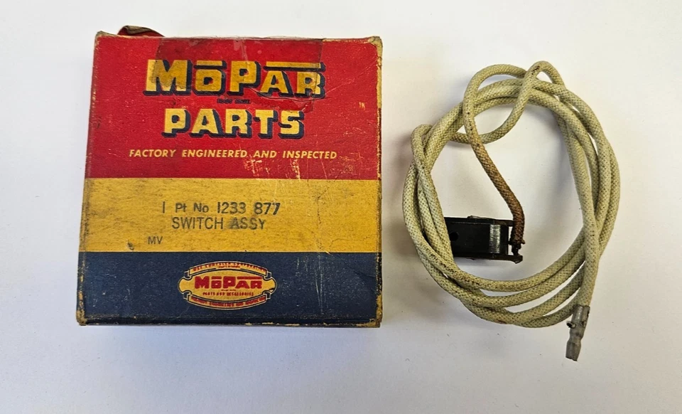1946-1954 Desoto Dodge Chrysler Plymouth Savoy Spotlight Switch 1233877 NOS - Image 2 of 4