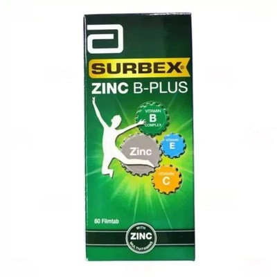 Surbex Zinc B+ Vitamin B Complex High Strength Reduce Stress &Boost Daily Energy