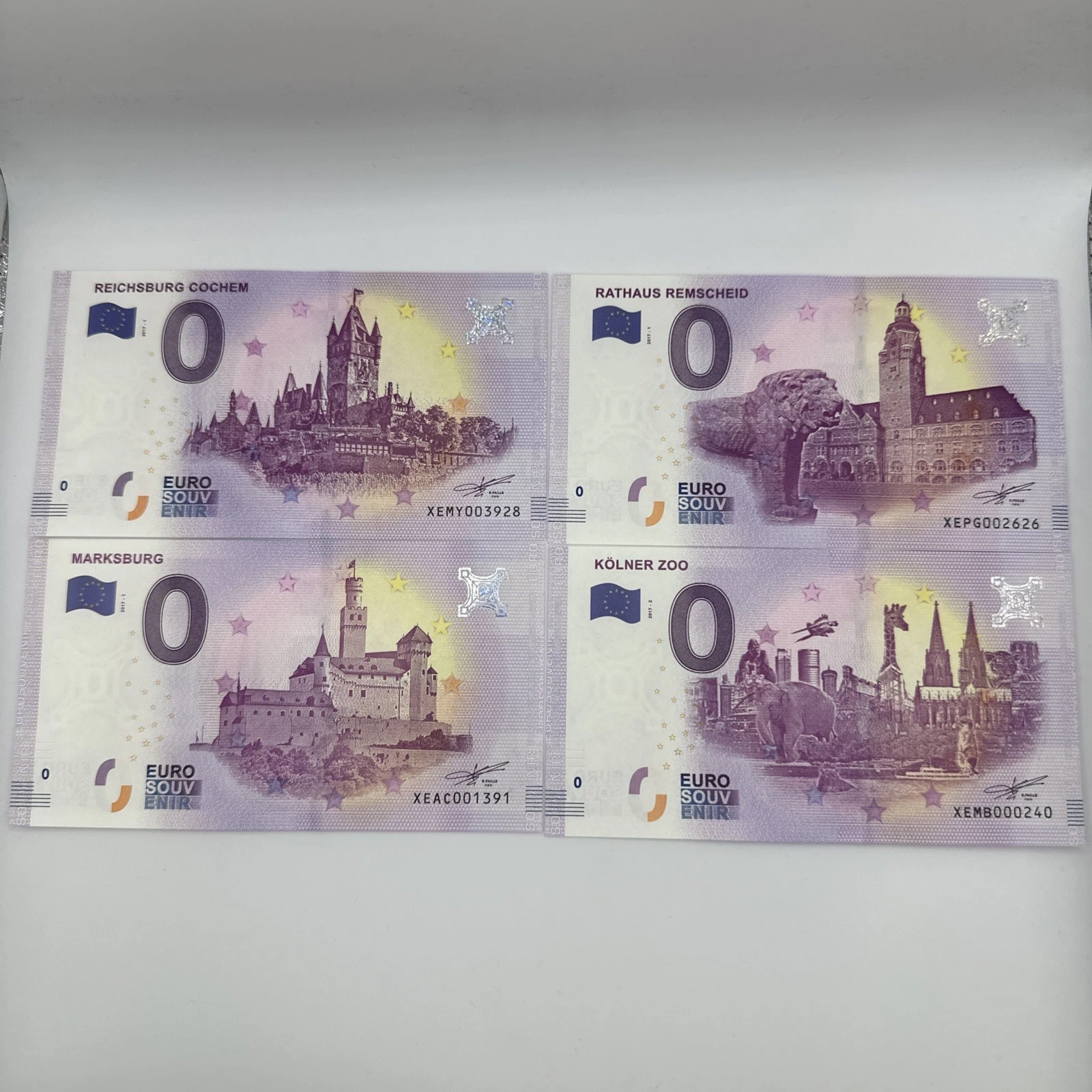 Billet Zéro 0 € Euro Touristique / Souvenir 2017