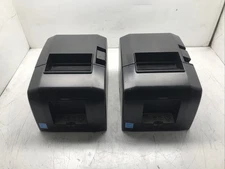Lot of 2 Star TSP650II Thermal POS Receipt Printer USB 654IIBI2 TESTED WORKING