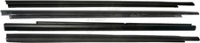 APDTY 160393 Door To Window Glass Rubber Weatherstrip Dew Wipe Seal (Set Of 4)