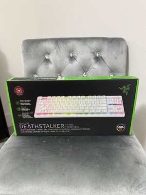 Razer DeathStalker V2 Pro TKL Wireless Gaming Keyboard, White - New/Sealed
