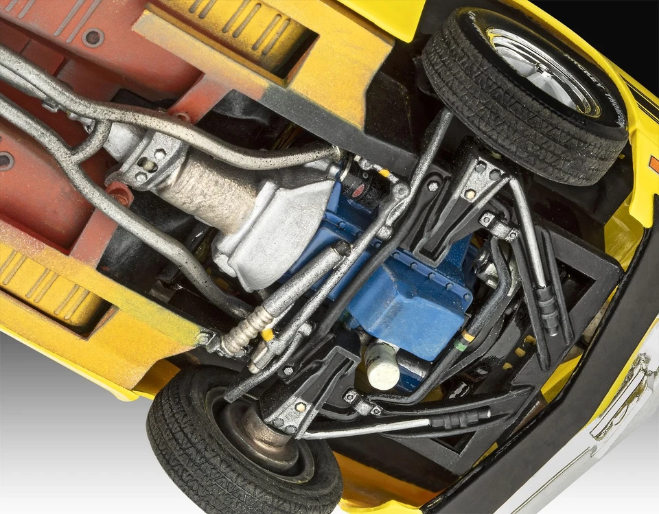 German Revell 1/25 '70 Shelby Mustang GT500 Plastic Model Assembly Kit 07729 (Ca - Immagine 4 di 4