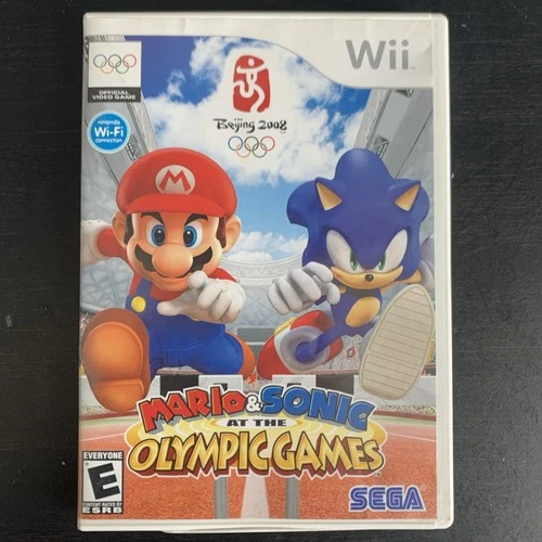Mario & Sonic at the Olympic Games Nintendo Wii 2007 CIB Manual Beijing 2008