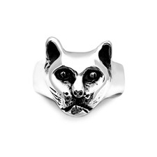 Cat Ring Solid 925 Sterling Silver Handmade Jewelry Made in the USA