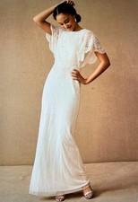 BHLDN Bonheur Wedding Dress – Ivory, Size 14
