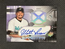 2004 SPx #178 Matt Treanor Patch Auto /799 Florida Marlins